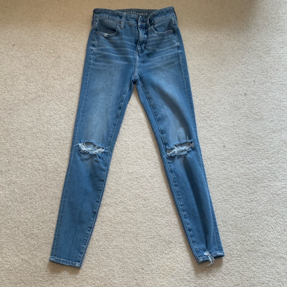 American Eagle girls high rise jegging in size 00 short